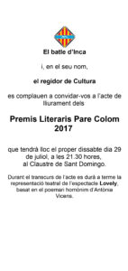 invitacio-acte-de-lliurament-dels-premis-literaris-pare-colom-2017